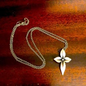 James Avery Petal Cross Pendant Necklace